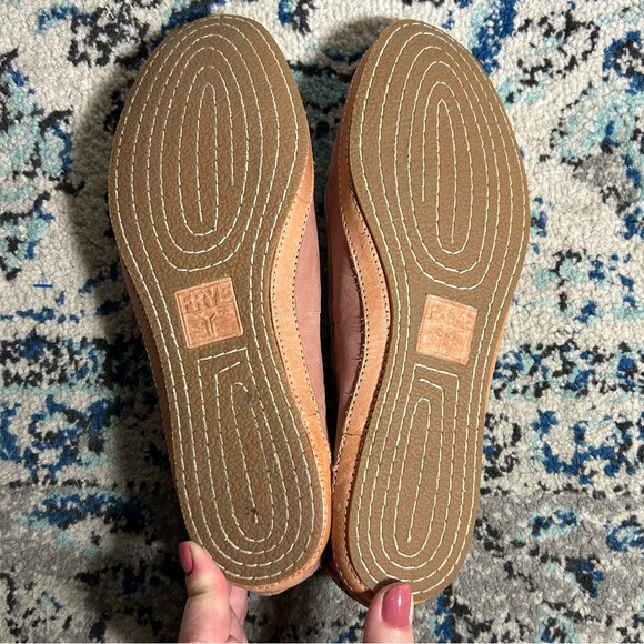 FRYE Blush Pink Soft Suede Slip On Ballet Flat 7.5 - Picture 7 of 9